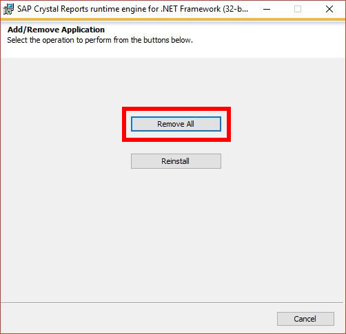 Sap crystal reports runtime engine for net framework что это